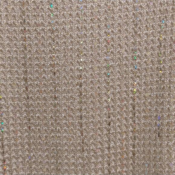 NWT St. John Gold Iridescent Turtle Neck Tank Size Large - Picture 4 of 5